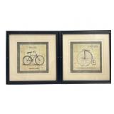 Overman Wheel Co. Style Framed Bicycle Art Prints,