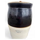 Crown 5 Gallon Two-Tone Stoneware Crock