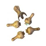 Ornate Cast Metal Clawfoot Furniture Feet