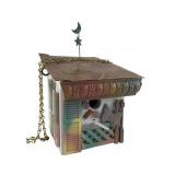 Handcrafted Mixed Media Decorative Birdhouse