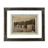 Henley Royal Regatta Framed Hand-Colored Print