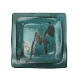 Studio Art Pottery Impressed Floral Plate