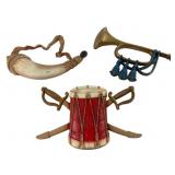 Sexton Cast Metal Patriotic Wall Decor Trio