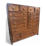 Unknown Custom Pine Multi-Drawer Cabinet