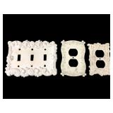 Ornate Floral Wall Plates, 3 pcs