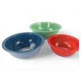Pyrex Blue Green Red Nesting Mixing Bowls