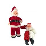 Vintage Santa Claus Dolls, 14 & 16 inch