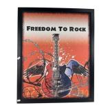 Freedom To Rock Framed Graphic Print