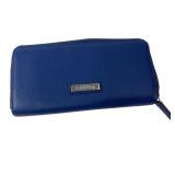 Calvin Klein Blue Zip-Around Wallet