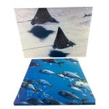 Pair of Marine Life Canvas Prints