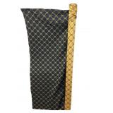 Reversible Black & Gold Interlocking Knot Upholste