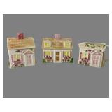 Our Town Collection Ceramic House Creamer & Sugar