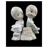Precious Moments Porcelain Salt and Pepper Shakers