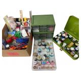 Assorted Sewing Supplies & Organizers Lot
