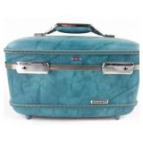 American Tourister Teal Train Case