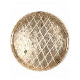 Mother-of-Pearl Inlay Oval Serving Tray - 19.5"