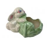 Holland Mold Ceramic Bunny Cabbage Planter
