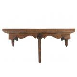 Carved Oak Decorative Wall Shelf