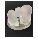 PartyLite Frosted Glass Polar Bear Votice Holder