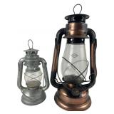 V&O No. 20 and Galvanized Metal Lanterns, pr.