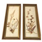 Fleck Bros. Pr. Framed Pressed Botanical Art