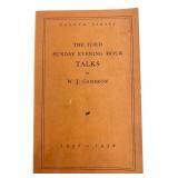 1938 The Ford Sunday Evening Hour Talks, W.J. Came