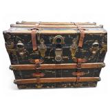 Antique Domed Top Steamer Trunk