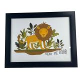 Lion Illustration Framed Artwork