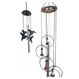 Hummingbird and Lighthouse Wind Chimes, Set of 2