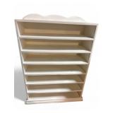 White Painted Solid Wood Shelf Unit