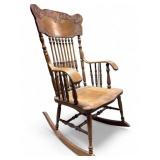 Victorian Carved Oak Rocking Chair