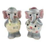 Japan Ceramic Elephant Coin Banks, Pr.