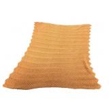Handmade Orange Chevron Crocheted Blanket