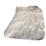 Quilted Butterfly & Wheat Pattern Bedspread