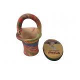 Coca-Cola Tin and Marbled Earthenware Basket