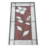 Floral Stained Glass Panel