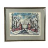 Richard J. Bauer Capital University Watercolor Pri