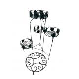 Wrought Iron Folding Plant Stand and Trivet