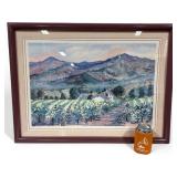 Marshall Framed Landscape Print, Signed