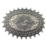 VTG Pewter Tone Art Nouveau Mushroom Pin