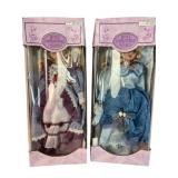 Collectible Bisque Porcelain Dolls, pr.