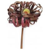 Copper & Marble Flower Garden Stake, 24.5" L