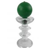 Iittala Festivo Glass Candlestick w/ Juhava Candle