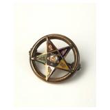 Order of the Eastern Star Enamel Lapel Pin