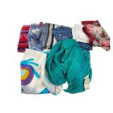 Lot of 10 Assorted Designer & Rayon Scarves