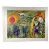 Marc Chagall Les Amoureux de Vence Art Print