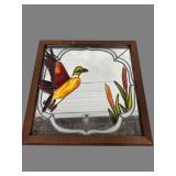 Tremblay Stained Glass Style Duck Mirror