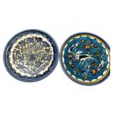 Armenian Decorative Ceramic Plates, pr., 5 3/4 dia