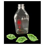 Hilhof Dairy Half Gallon Glass Milk Bottle