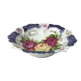 German Porcelain Floral Serving Bowl